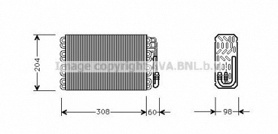 AVA QUALITY COOLING cnv015 -  Испаритель, кондиционер